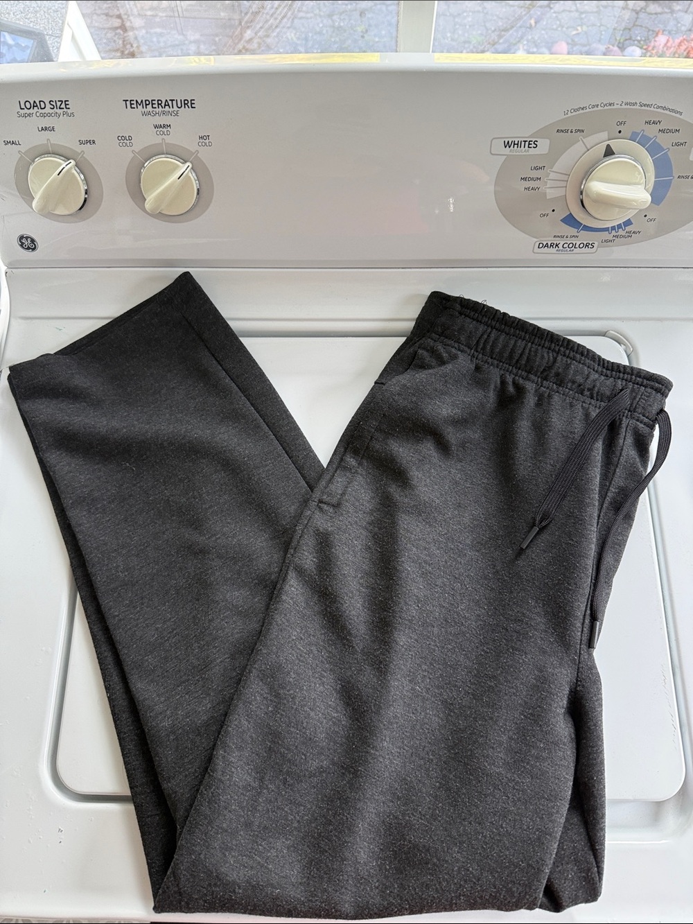90 Degree By Reflex Men's Charcoal Gray Jogger Sweatpants with Drawstring
